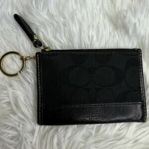 Y2k COACH Black Soho y2k Card Holder Coin Purse Wallet